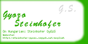 gyozo steinhofer business card